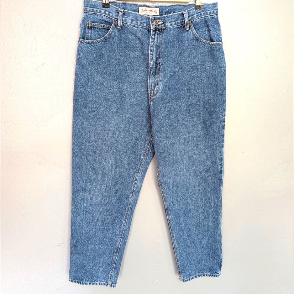 Vintage St. John's Bay Relaxed Fit cotton mom jeans w slight taper leg. Sz 16 - Picture 6 of 14